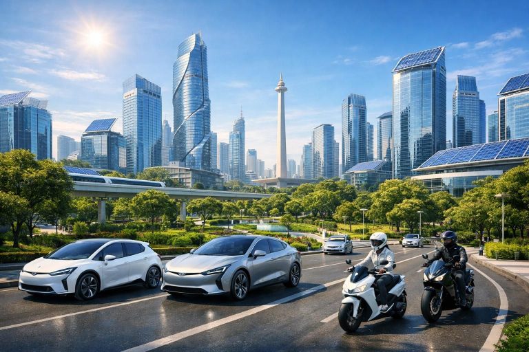 jakarta berkomitmen menurunkan emisi hingga 50 persen pada tahun 2030 dengan mempercepat penggunaan kendaraan listrik untuk mendukung lingkungan yang lebih bersih dan berkelanjutan.