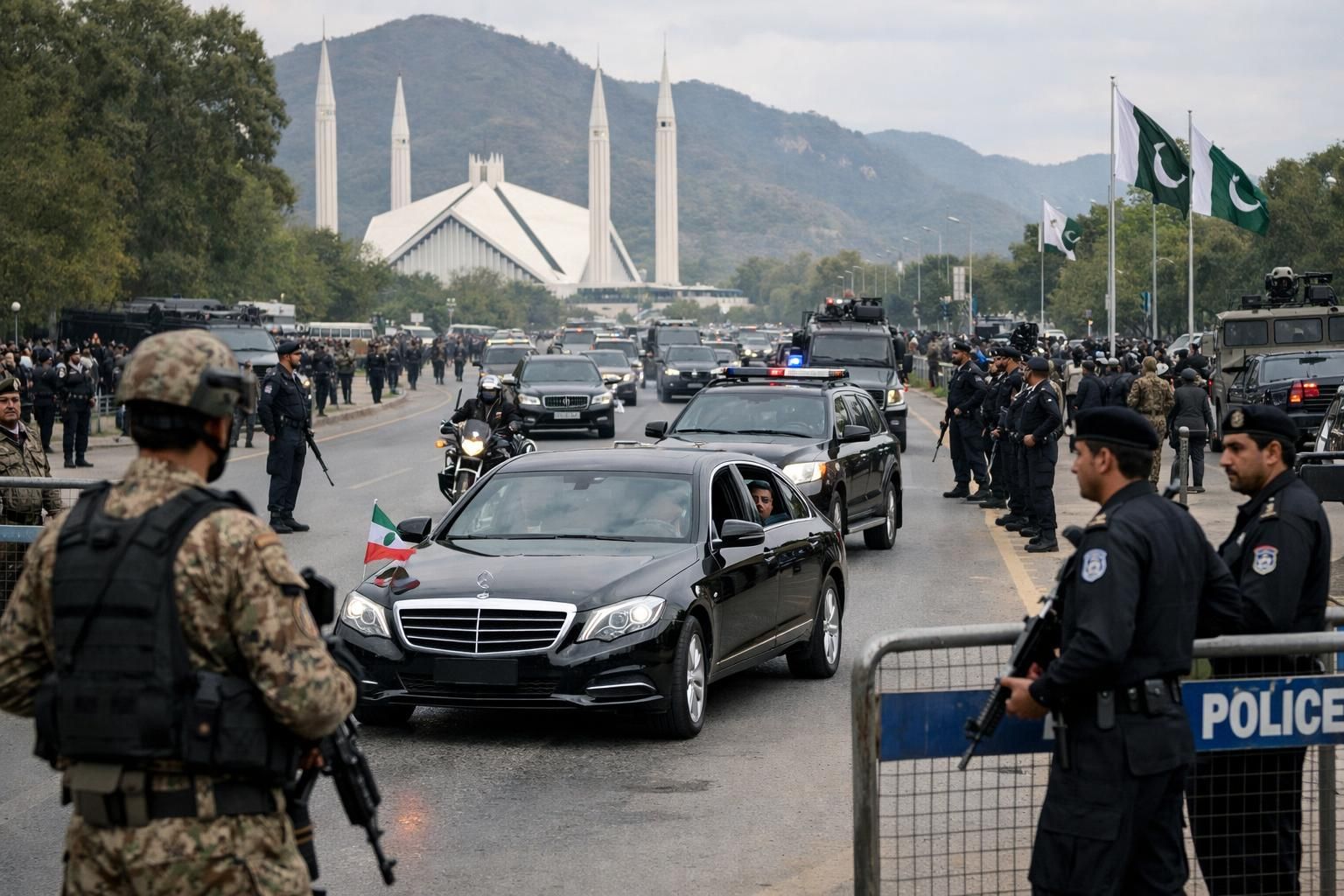 pakistan mengawal delegasi iran setelah perundingan damai yang berlangsung dalam situasi tegang, memastikan keamanan dan stabilitas selama proses diplomatik yang krusial.