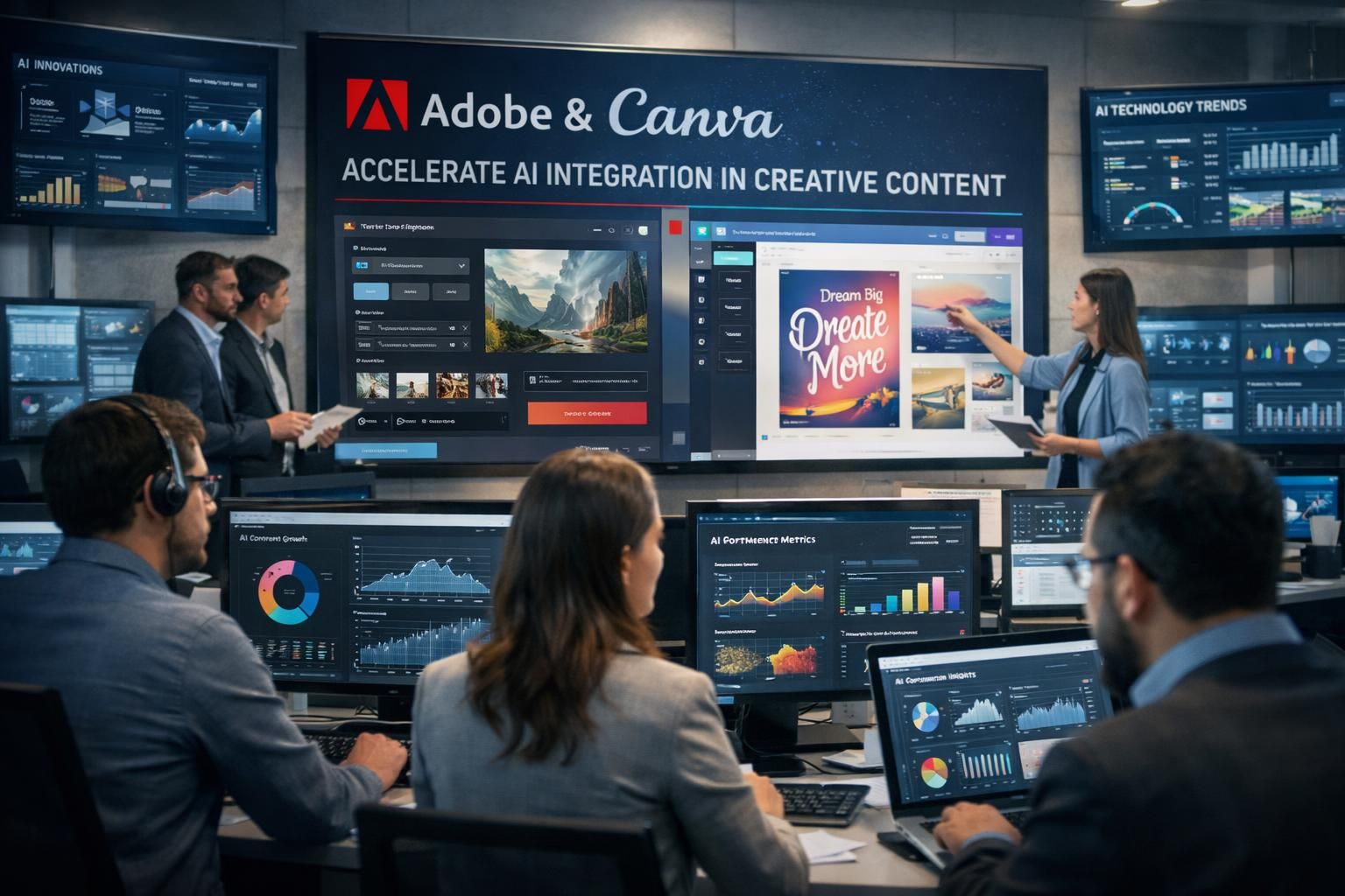 adobe dan canva mempercepat integrasi kecerdasan buatan dalam proses produksi konten kreatif, meningkatkan efisiensi dan inovasi bagi para pembuat konten.