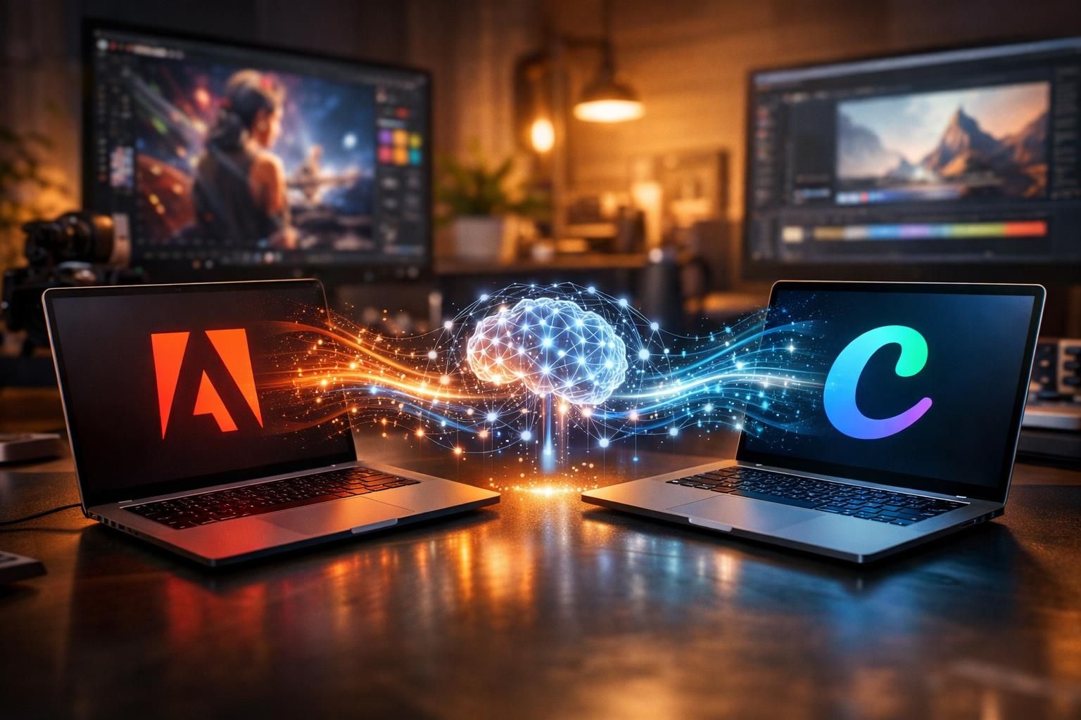 adobe dan canva mempercepat integrasi kecerdasan buatan (ai) untuk meningkatkan efisiensi dan kreativitas dalam produksi konten kreatif, membantu pengguna menghasilkan karya yang lebih inovatif dan berkualitas.