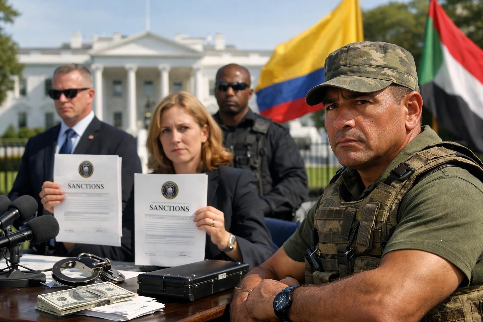 amerika serikat menerapkan sanksi pada jaringan yang merekrut mantan tentara kolombia untuk terlibat dalam konflik di sudan, guna menekan aktivitas militer ilegal.