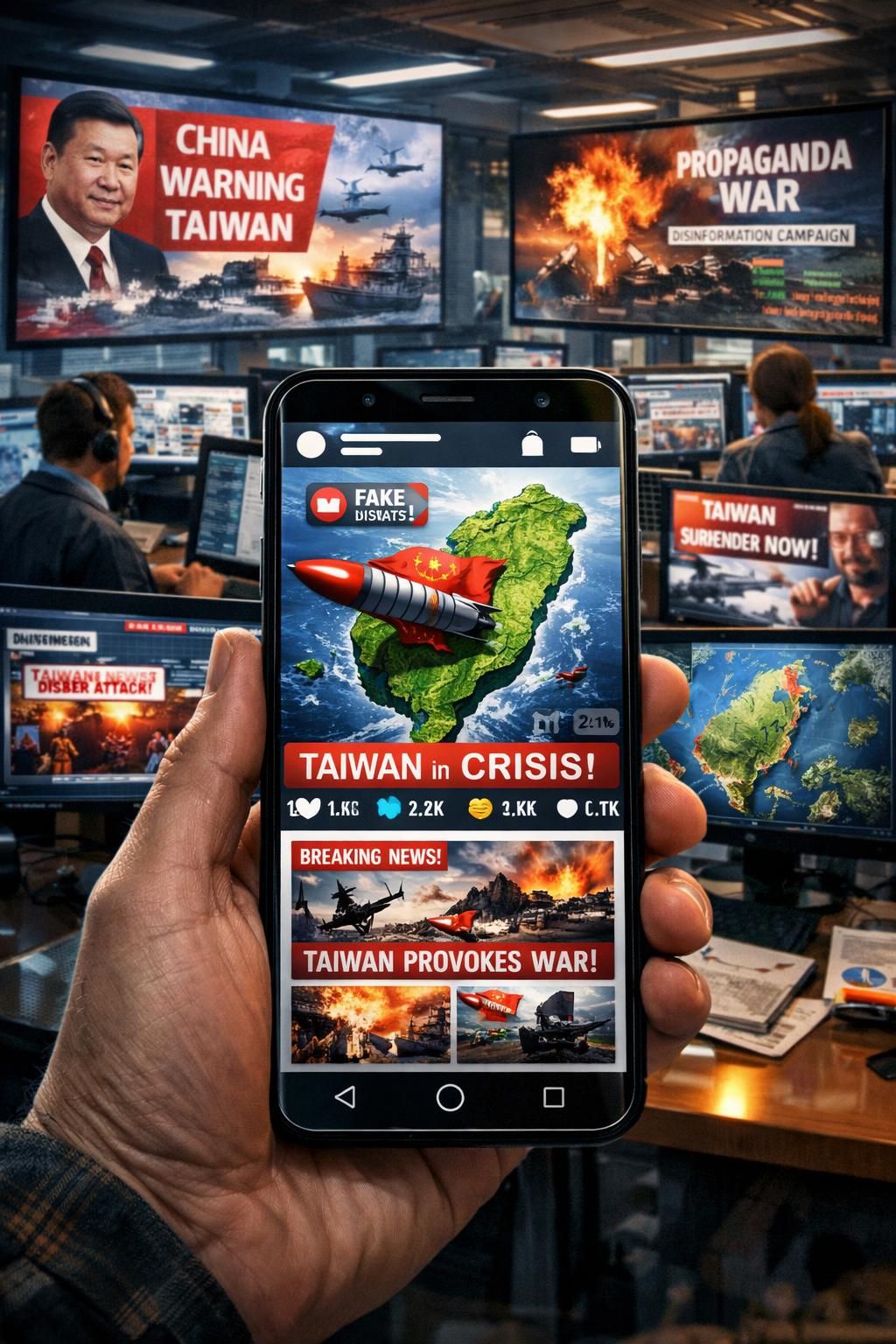 china meningkatkan perang informasi dengan memanfaatkan suara dari taiwan untuk memperkuat pengaruh dan mengendalikan narasi regional secara strategis.