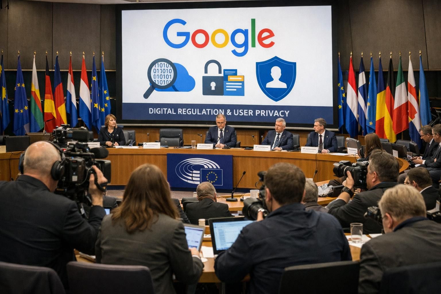google menentang kebijakan uni eropa yang mengatur pembukaan data pencarian, yang dianggap dapat mempengaruhi privasi dan bisnis perusahaan teknologi besar.