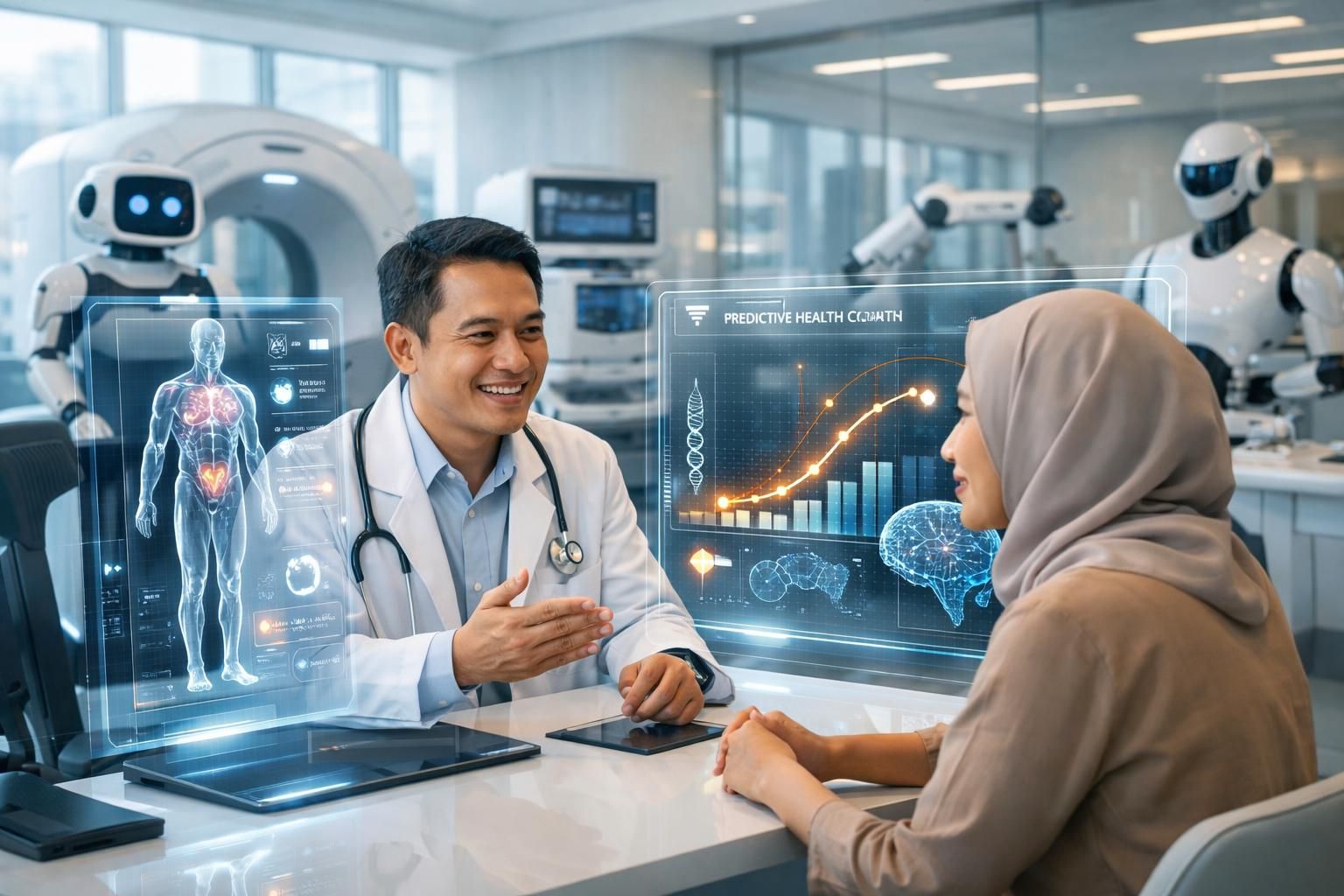 indonesia mengembangkan pemanfaatan kecerdasan buatan (ai) untuk meningkatkan layanan kesehatan preventif, memperkuat deteksi dini dan pencegahan penyakit demi kualitas hidup yang lebih baik.