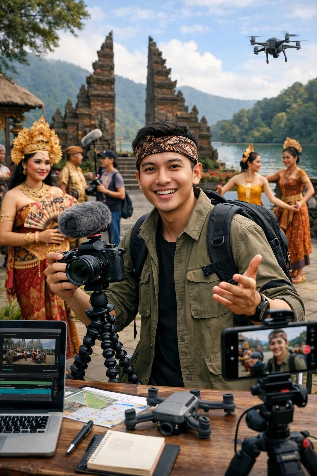 pemerintah mendorong pengembangan konten kreatif untuk mempromosikan pariwisata daerah, meningkatkan kunjungan wisata dan ekonomi lokal.
