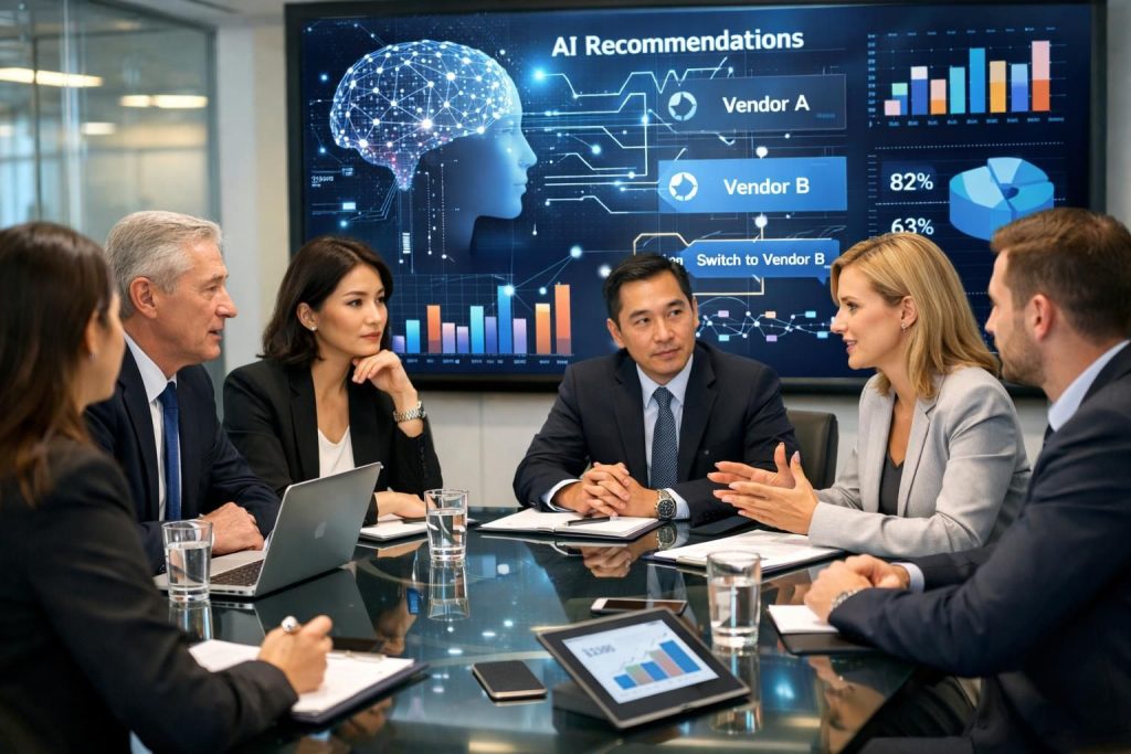 sebanyak 69 persen pembeli b2b mengubah pilihan vendor mereka setelah menerima rekomendasi dari kecerdasan buatan (ai), menandakan pentingnya teknologi ai dalam proses pengambilan keputusan bisnis.