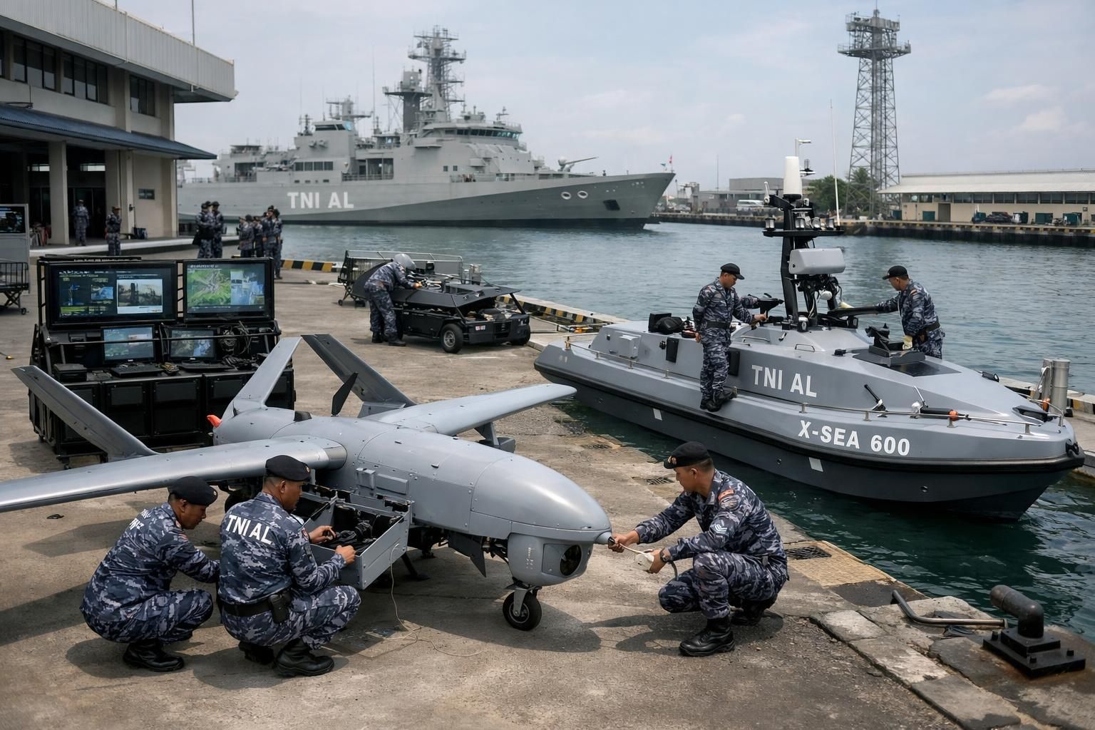 tni al mempersiapkan drone dan kapal tanpa awak untuk meningkatkan efektivitas patroli di wilayah perairan, memperkuat keamanan maritim indonesia.