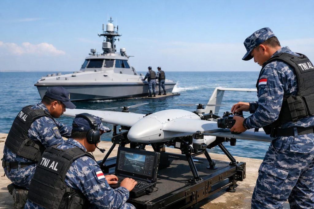 tni al mempersiapkan drone dan kapal tanpa awak untuk meningkatkan efektivitas patroli laut demi keamanan dan pengawasan yang lebih baik.