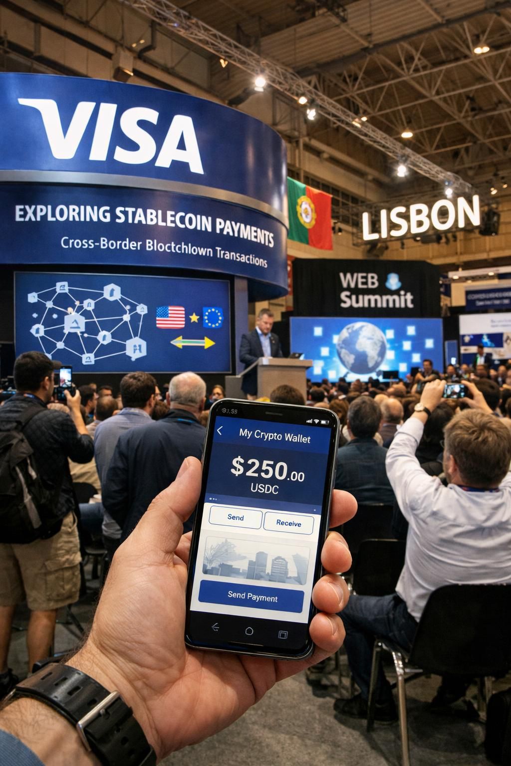 visa mengembangkan eksperimen pembayaran menggunakan stablecoin untuk meningkatkan transaksi digital yang lebih cepat dan aman.
